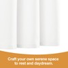 DWCN White Faux Linen Kitchen Curtains, 36 Inch Drop Cafe