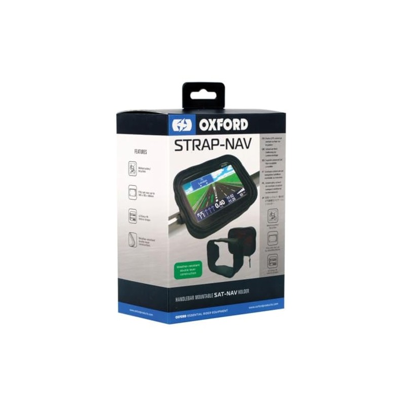 Oxford Strap-Nav Handlebar Sat Nav Holder (OX558)
