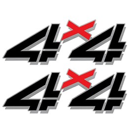 Aftermarket Replacement for 1998-2007 4x4 Bedside Decals for Chevy GMC 4WD 1500 2500 Blackout
