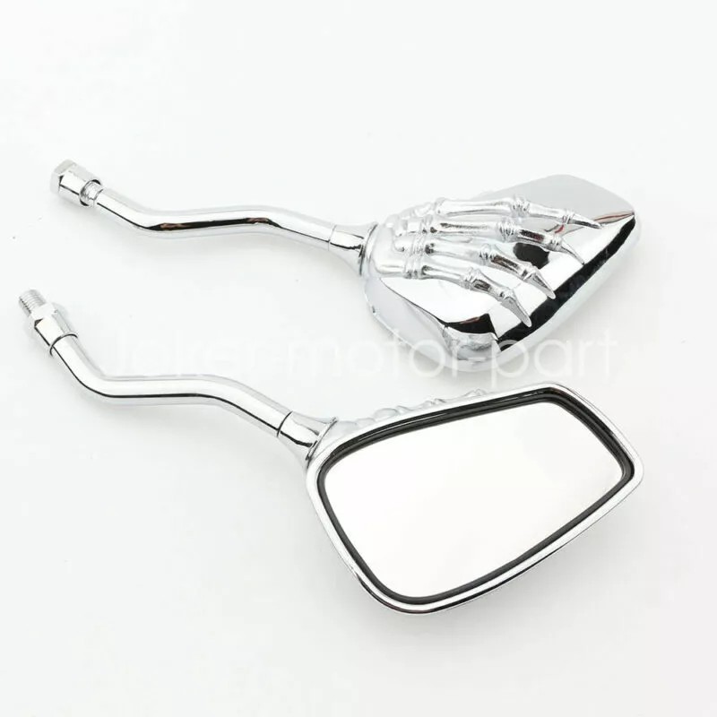 Unbranded Chrome Skull RearView Mirrors For Yamaha Royal Star XVZ1300
