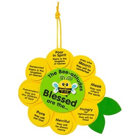 Fun Express The Bee-Atitudes Sign Craft Kit - Makes 12