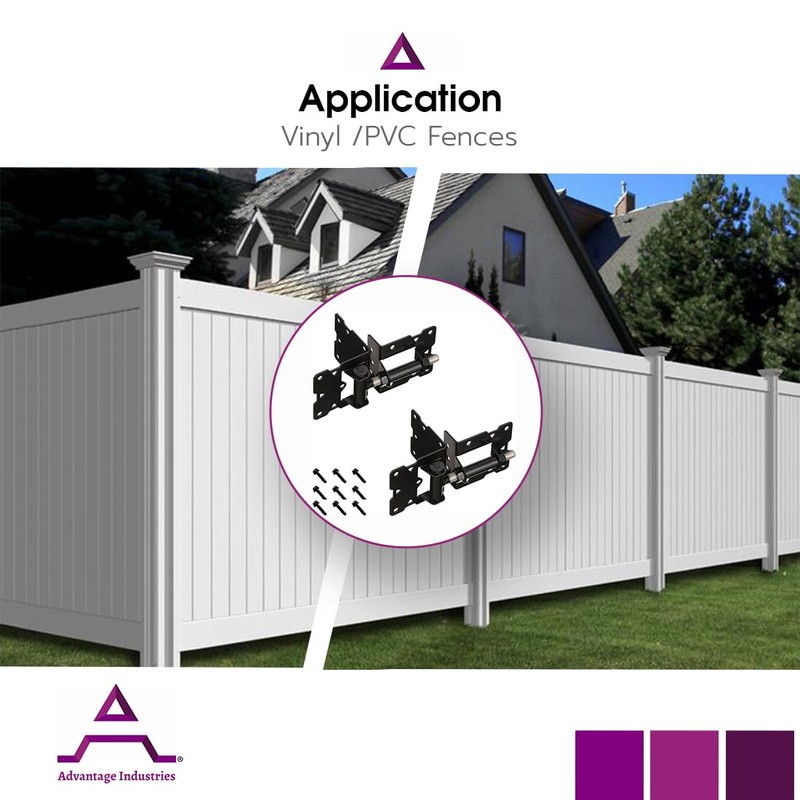 Advantage Industries Stainless-Steel Self-Closing Gate Hinge | Horizontal Adjustable |