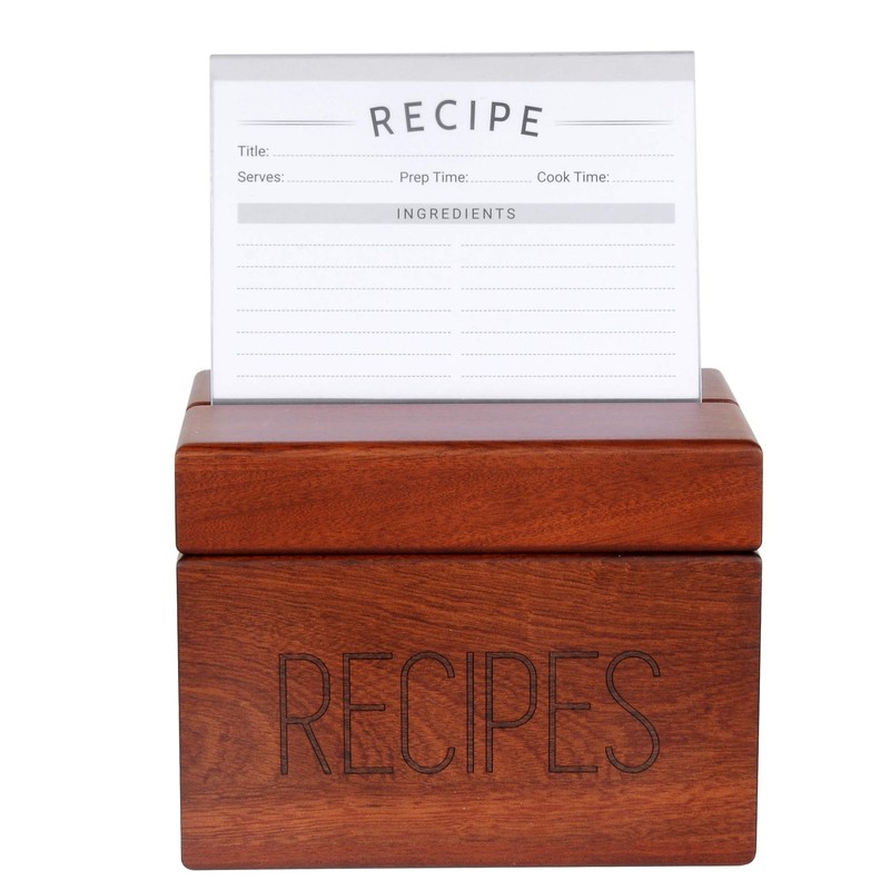 Modern Recipe Cards (Set of 60) - 4x6” Double Sided