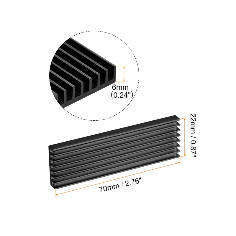 QUARKZMAN 1 Pack M.2 2280 Nvme SSD Heatsink with Thermal