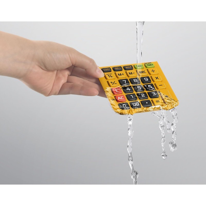 Casio WM-320MT-N Waterproof Dustproof Calculator, Mini-Just Type, 12-Digit