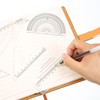 Zonon 10 Pcs Plastic Drawing Template Ruler Geometric Drawing 12