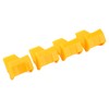 Aramox 4Pcs Tyre Changer Clamping Jaw Protector Plastic Yellow Inserts