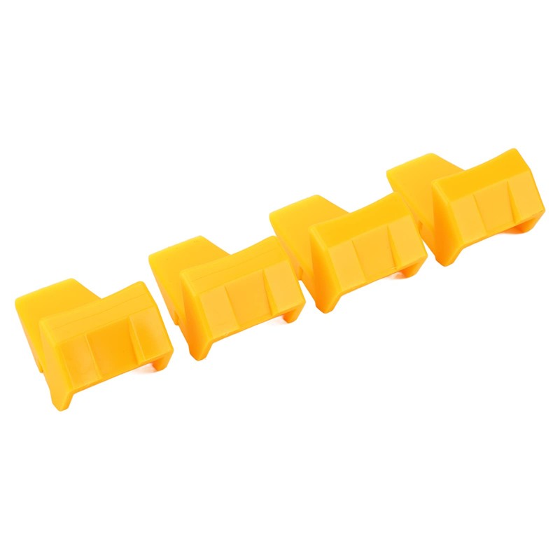 Aramox 4Pcs Tyre Changer Clamping Jaw Protector Plastic Yellow Inserts