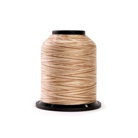 Finesse Variegated Thread | 100% Polyester, 3ply, 50wt | 1100yds Stackable Thread Cones for Quilting and Sewing… (Latte)
