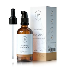Organic skin oil, 100 ml, cold pressed, 100 % natural, for face and body care, massage oil, against wrinkles, dry skin and anti-ageing.