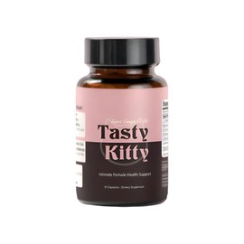 Tasty Kitty | Vaginal Health Supplement to Aid Vaginal Taste, Vaginal pH, Odor, and Moisture with Magnesium Glycinate, Probiotics, with Plant Based Natural Women's Health | 30 Capsules