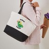 CafePress Retired Teacher Turtle Canvas Tote Top Zipper Closure