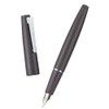 Jinhao 80 - Pluma estilográfica de fibra de carbono cepillada,