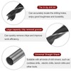 sourcing map 3pcs Brad Point Drill Bits 6.5mm(1/4") Dia Straight