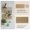 XAOHOME Wooden Pegboard, Sturdy Peg Board for WallsModular Grid Organizer,