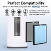 2 Sets HSP001 H13 True Hepa Replacement Filters, Compatible with