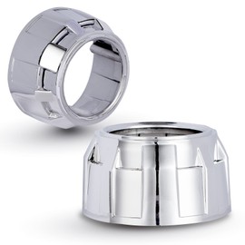 YUFANYA 2.5Inch Projector Shrouds Silver Mask for 2.5 inch Projector Lens Car Projector Lens Retrofit Accessories