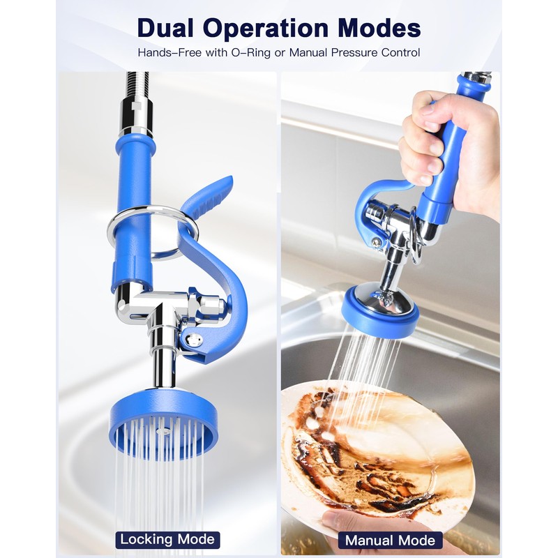 Commercial Kitchen Sink Sprayer: Dish Sprayer Nozzle with Ergonomic Handle