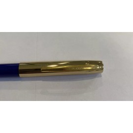 Fisher Vintage Fisher Space Pen Blue Barrel and Gold Cap Black ink NOS Tested