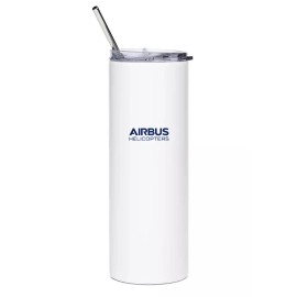 Airbus H145 Stainless Steel Water Tumbler with straw - 20oz.