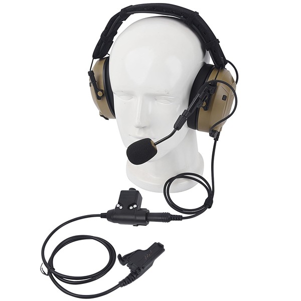 Pdflie NRR 26dB Noise Cancelling Military Airsoft Communication Headphones Tactical