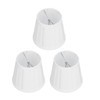 3PCS Cloth Lampshade E14 Clip On Fabric Lamp Cover for