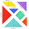 Tangram Jigsaw Push Pop Fidget Toy Squeeze Toy Push Pop