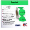 Kenco 2" Circle Inventory Control Stickers for Shipping and Inventory