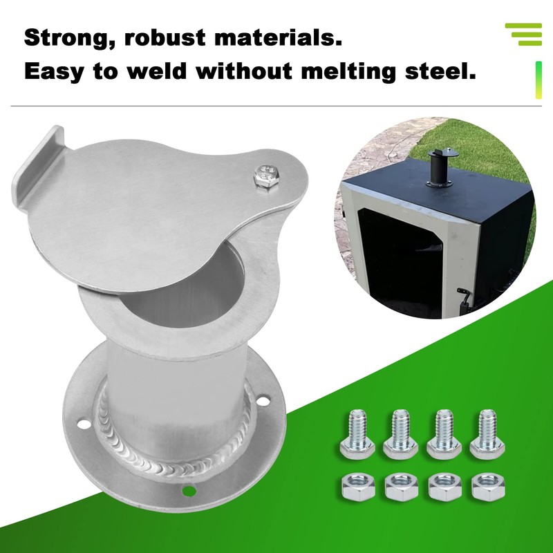 2" Teardrop Flanged Exhaust Vent Damper for UDS 16 30
