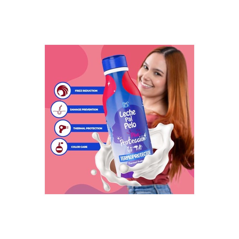 Leche Pal Pelo - Colored Hair; Thermal Protectant Treatment with