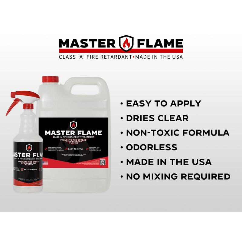 Master Flame - Fire Retardant - Spray on application -