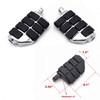XKH- Chromed Highway Clamps 1.5" Large Foot Pegs Compatible with
