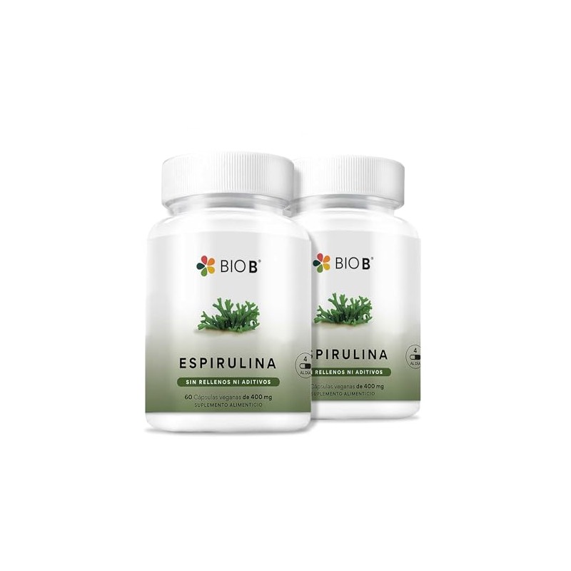 BIO B | Espirulina 60 cápsulas veganas (2)