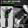 18-piece Impact Socket Extension Set Tools, Swivel Universal Joint, Deep