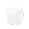 Veemoon 5 Gallon Bucket, White Bucket & Seal Lid, Multi-Purpose