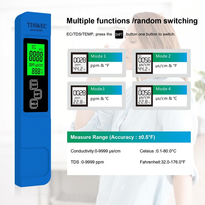 Most Accurate So Far 4-in-1 Instant Read TDS Meter -