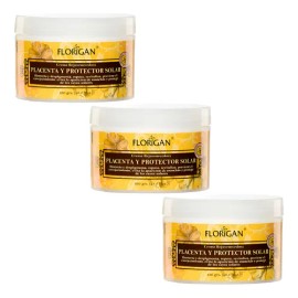 Crema Placenta Y Protector Solar Florigan 350g 3 Piezas                                                                                               