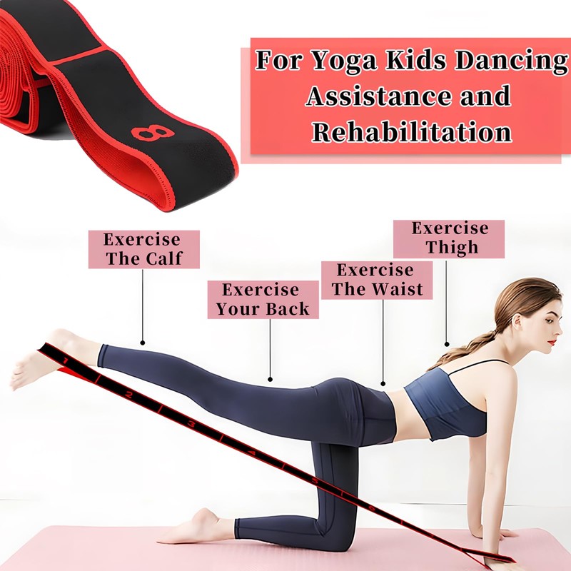 Stretch Strap,Stretch Band,Resistance Bands for Gymnastics Training,Yoga,latin Exercise Adults Kids