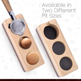 62mm Tamper Holders - Wooden Portafilter Holder & Espresso Station