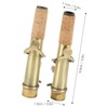 2Pcs Saxophone Neck Metal Straight Curved Accessory Replacement Set Kit
