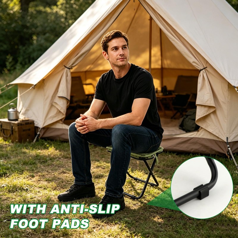 Portable Backpack Stool for Adults, Compact Pocket Folding Stool 176