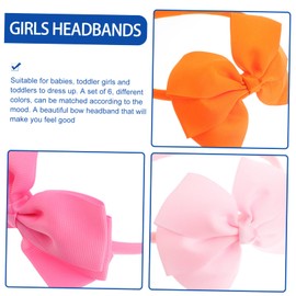 Hohopeti 6pcs Bow Headbands for Handmade Hair Accessories for Birthdays and Photo Shoots