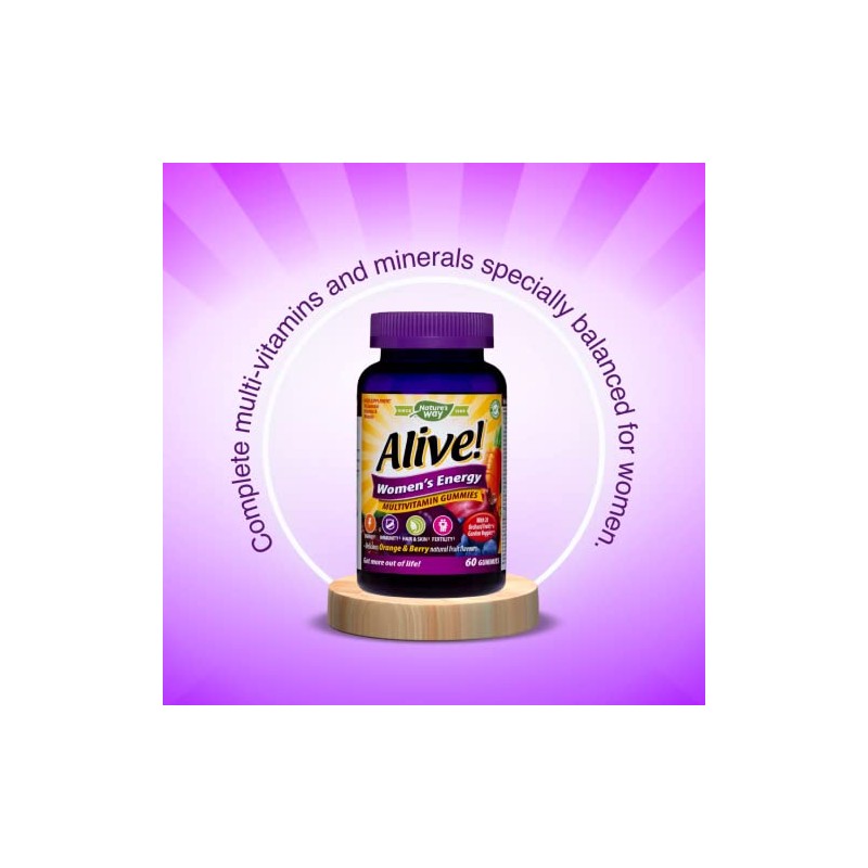 Alive! Women's Energy Multivitamins - 60 chewable Gummies
