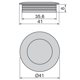 Emuca - Set of 10 Furniture Handles, Ø12mm (0,47 inch), 192mm (7,5 inch) Hole centres, Satin Nickel Steel