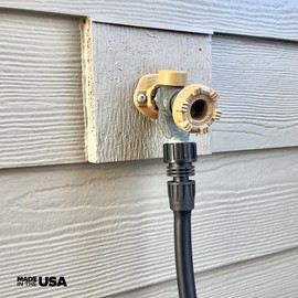 3-Pack | 1/2” Drip Irrigation Tubing Adapter – Fits Garden Hose, Faucet, or Water Timer | Compatible with Rain Bird, DIG, Orbit, 1/2" or 5/8" Drip Tubing | Reusable Connector & Fittings | Made in USA