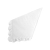 Weddingstar Plain with Crocheted Border Handkerchief