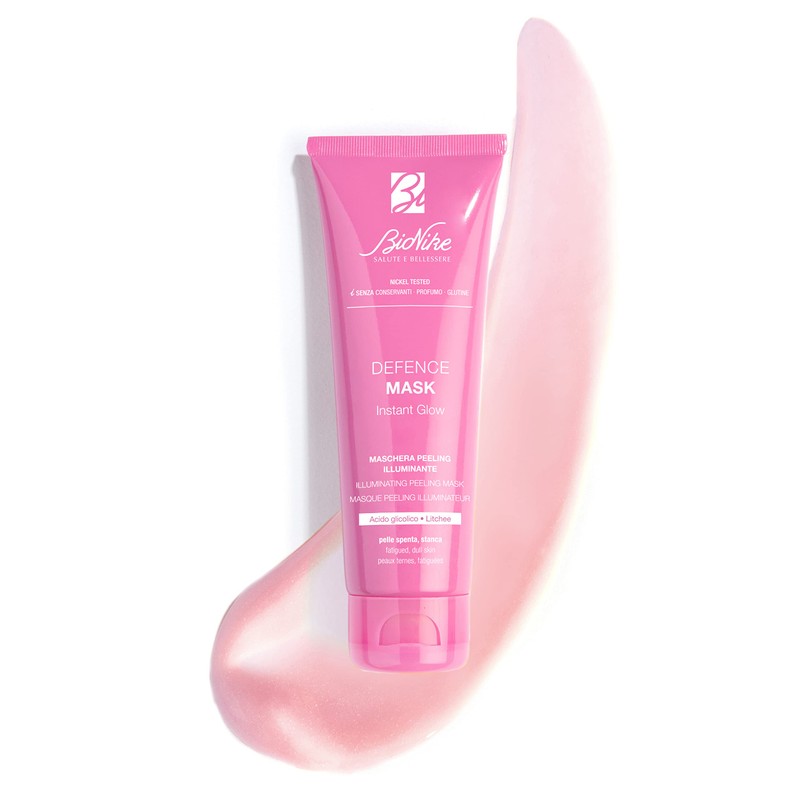 BioNike Defence Mask Instant Glow, Aufhellende Peeling-Maske, mit Glykolsäure und