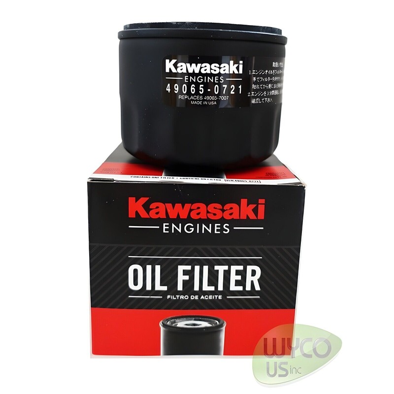 Kawasaki (1) OEM OIL FILTER, KAWASAKI 49065-0721 AKA 49065-7007, MADE