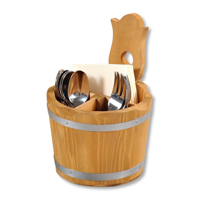 Kesper 69294 Storage Box/Cutlery Container Diameter 14 cm Height 20