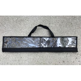 Tackleworks 12 x TACKLEWORKS Spreader Bar Bag 30" x 6" Lure Dredge Storage - Black